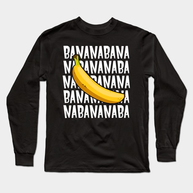 Banana on Banana Long Sleeve T-Shirt by ChapDemo